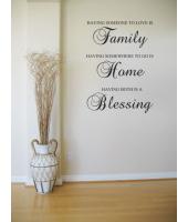 Family, home, blessing seintarra, ISO