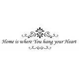 Home is where You hang your Heart väggord