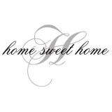 Home sweet home dekorationsord, 2-färg