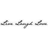 Live Laugh Love dekorationsord