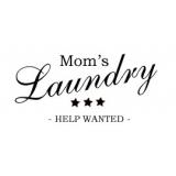 Laundry -help wanted- seinätarra