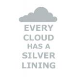 Every cloud has a silver lining seinätarra
