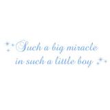 Such a big miracle in such a little boy väggord