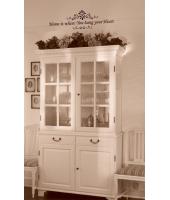 Home is where You hang your Heart seinätarra